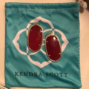 Dark Red (Crimson) KS Danielle Earrings